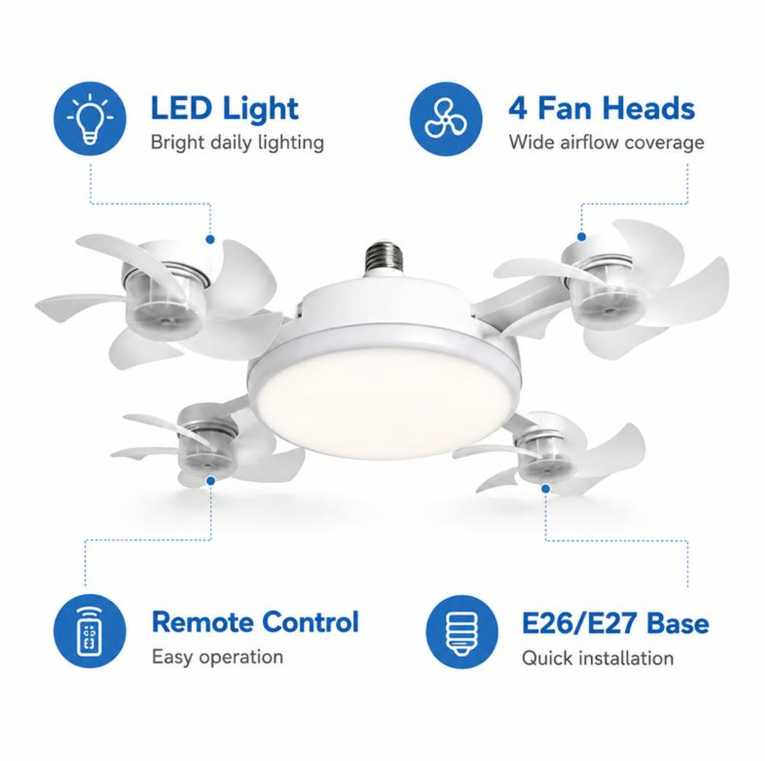 AirGlow™ Screw-In Ceiling Fan Light