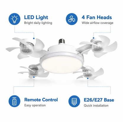 AirGlow™ Screw-In Ceiling Fan Light