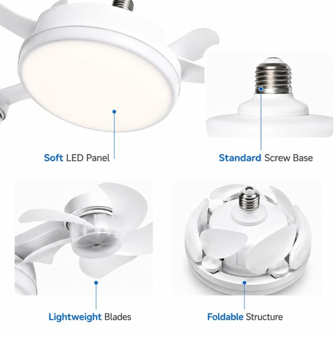 AirGlow™ Screw-In Ceiling Fan Light